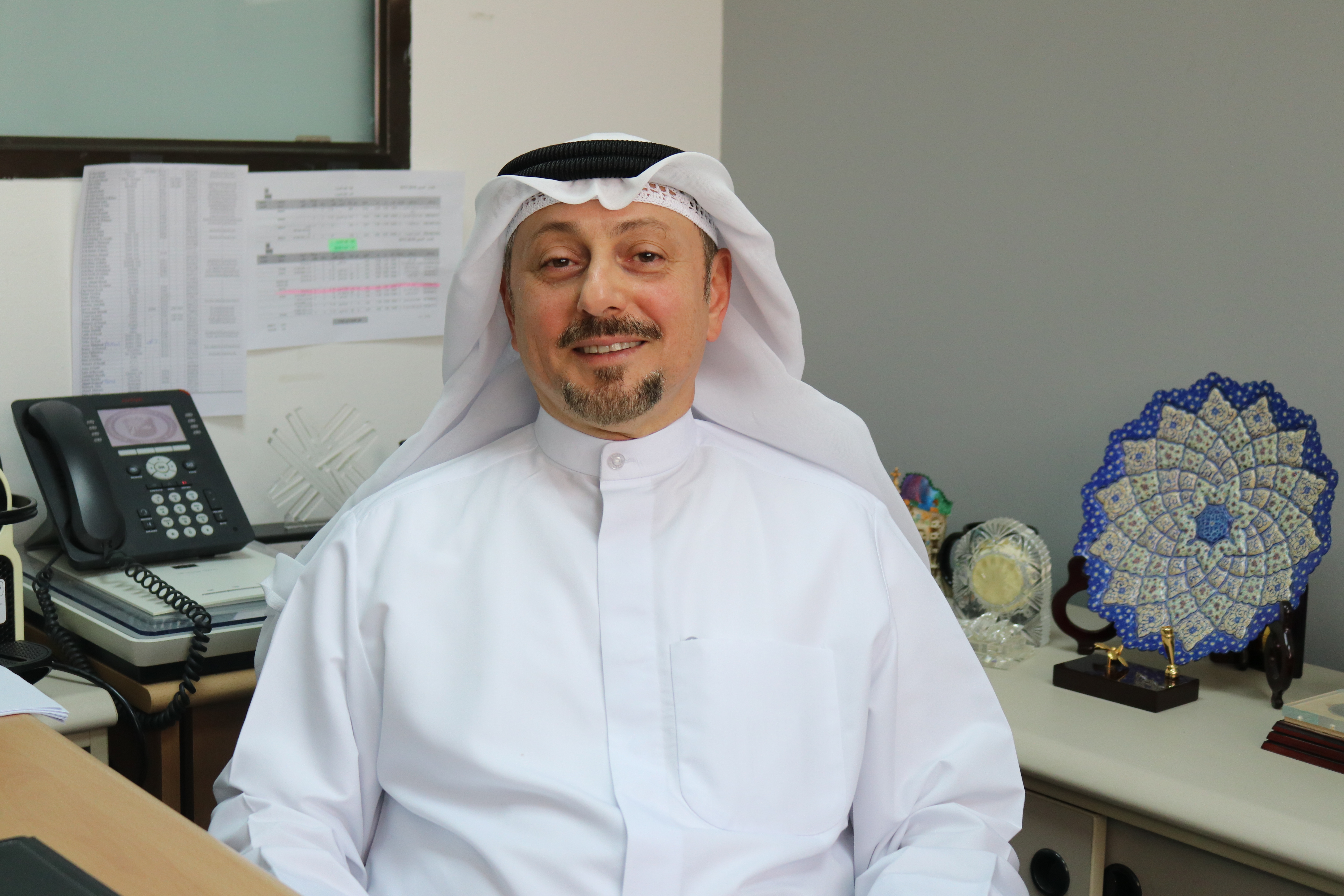 In my office at Kuwait University